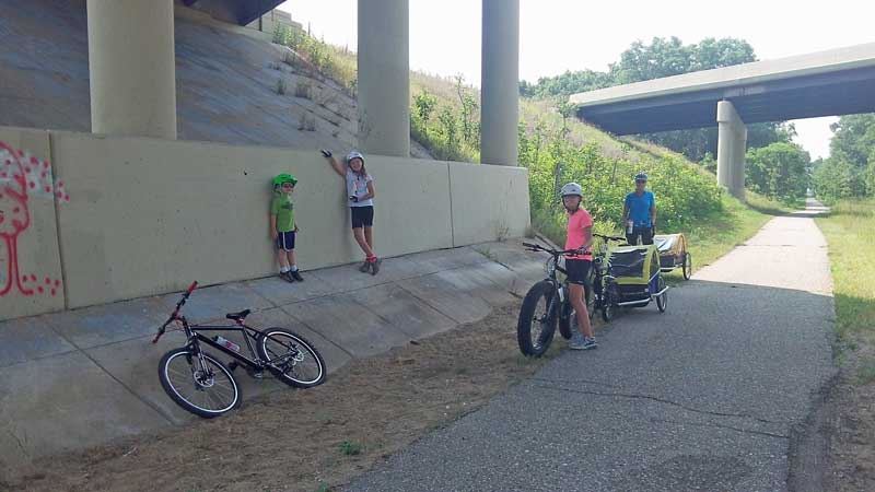 water break under the first US31 overpass